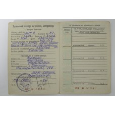 Technical passport DNEPR MT9 (1974) (MT9,1974)