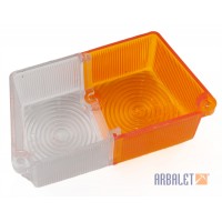 Front Sidecar Position/Turn Signal Lens, Orange & Colourless (ПФ232-3726204, ПФ232-3726205)