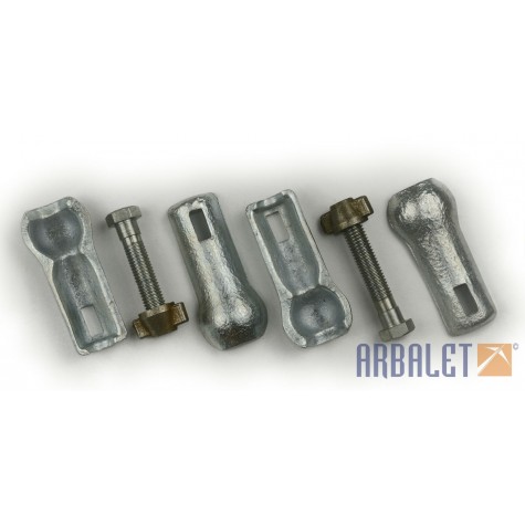 Sidecar Mounting Jaws, Bolts and Nuts (KM3-8.15720214, 65020213, 65020215)