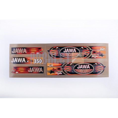 Stickers (set), JAWA (48*16cm, bronze) (N-372)