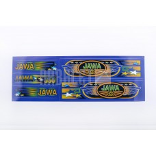 Stickers (set), JAWA (48*16cm, blue) (N-374)