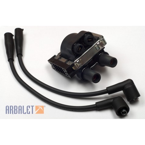 Ignition coil and wires for contactless ignition JAWA 6V/12V (406.3705)